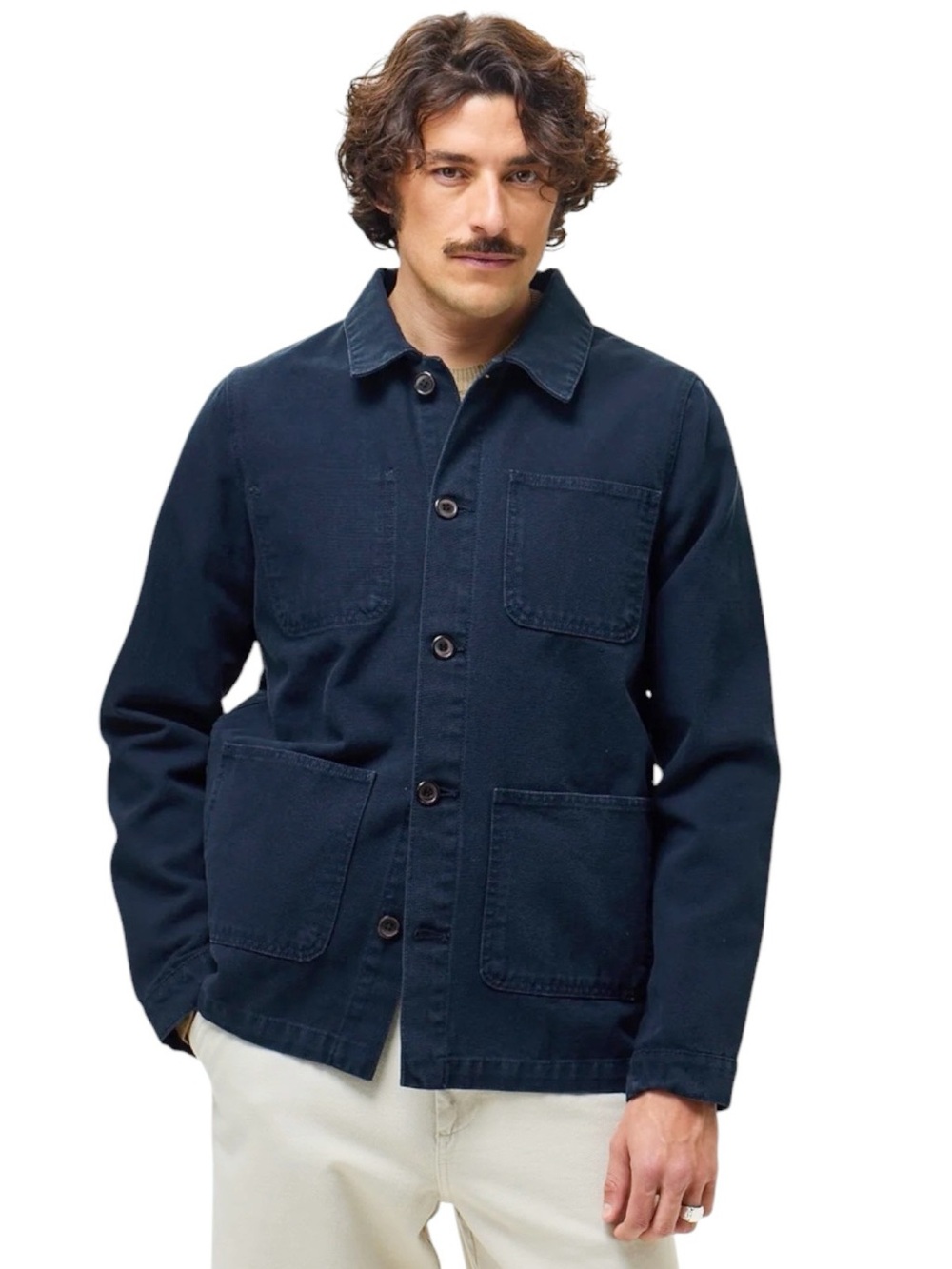 Lafaurie Braque Painter’s Jacket in heavy canvas -Blue | Large
